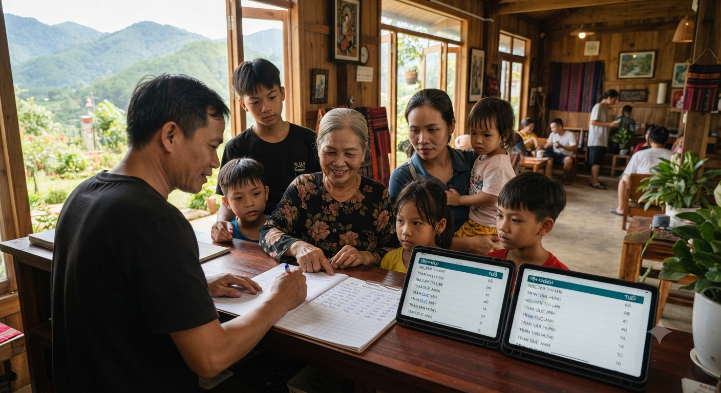 Thống kê danh sách thành viên và phân loại độ tuổi